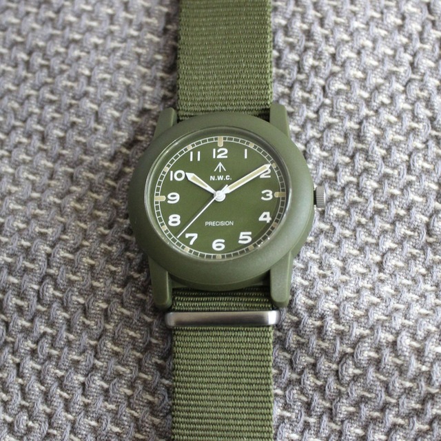 NAVAL MILITARY WATCH Mil.-08Ca Camper TYPE KHAKI (Olive Green) カーキ