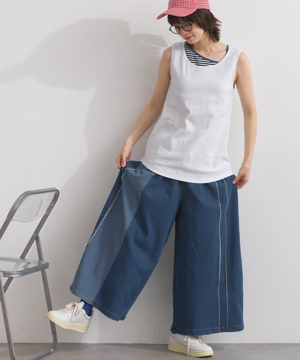 K261087 カップ付きアシンメトリータンクトップ / Cup-In Asymmetrical