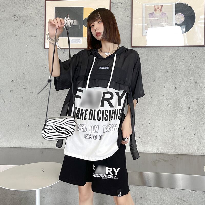 ワイドレッグパンツ レディースサマーカジュアルトップス ルーズ薄手 夏物 ワイドパンツ ラブタオタオダレンハウス90121730497