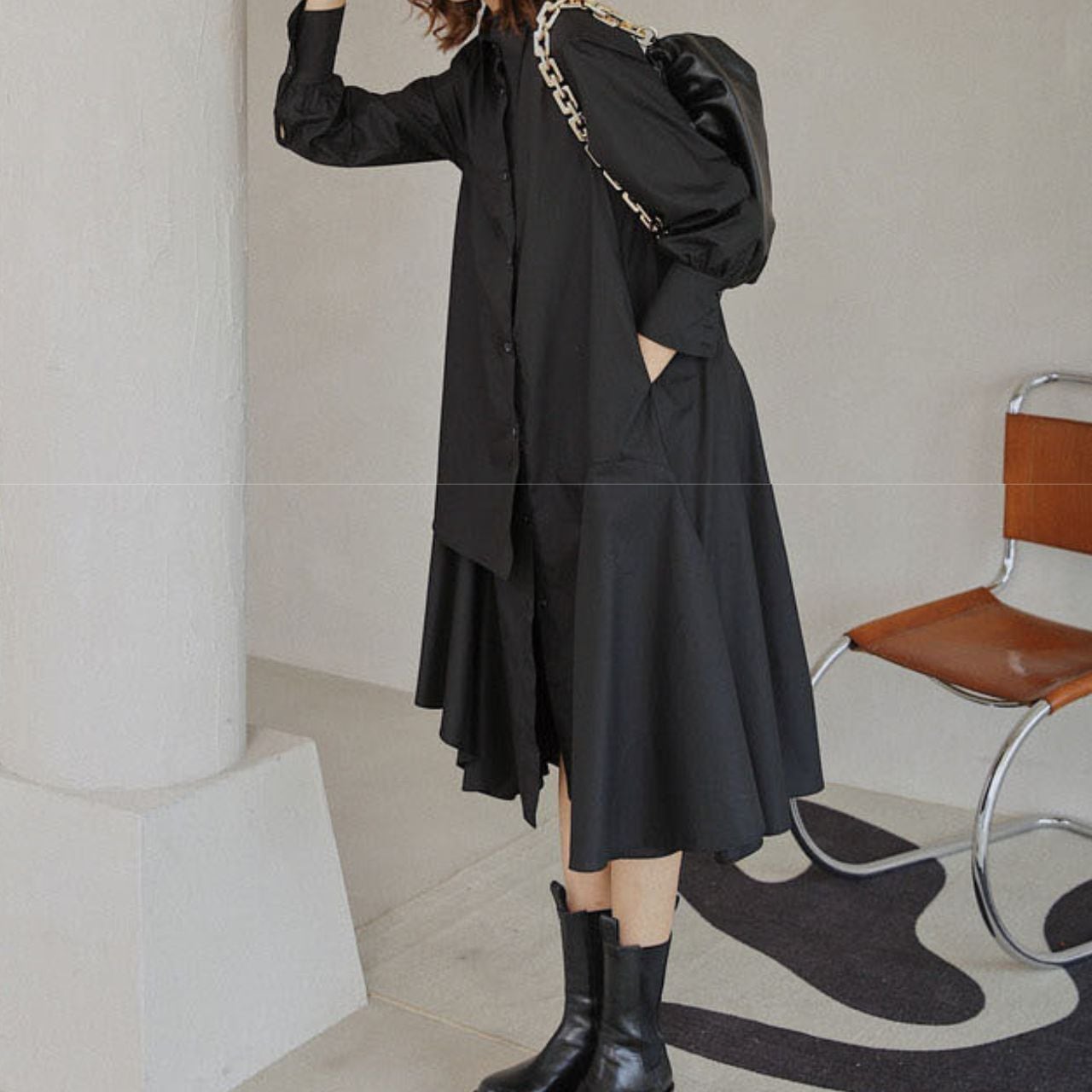 Long Shirt One-Piece【00130】