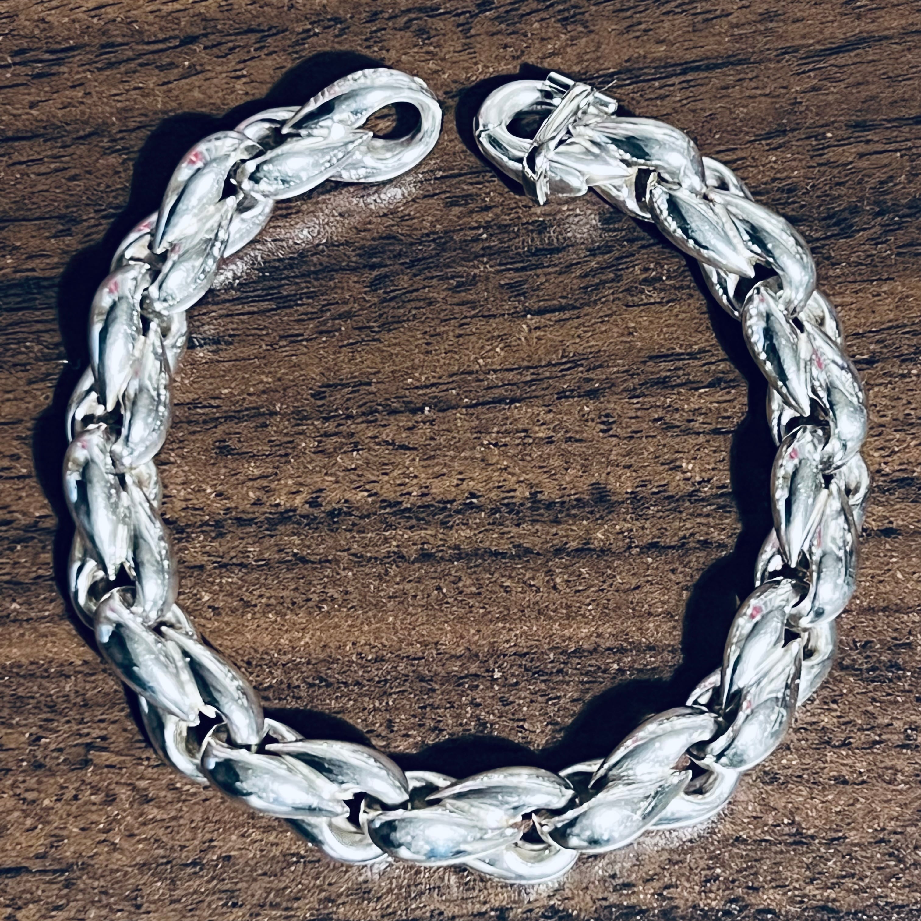 VINTAGE HERMES Graines des Champs Bracelet GM Sterling VINTAGE HERMES Graines des Champs Bracelet GM Sterling