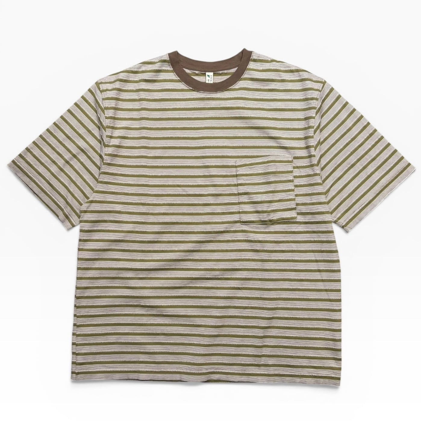 noroll Tシャツ NOROLL UNEVENNESS S/S TEE GREEN ORANGE / ノーロール Tシャツ