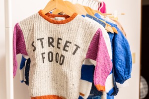 piupiuchick / "STREET FOOD" knitted sweater / Kids