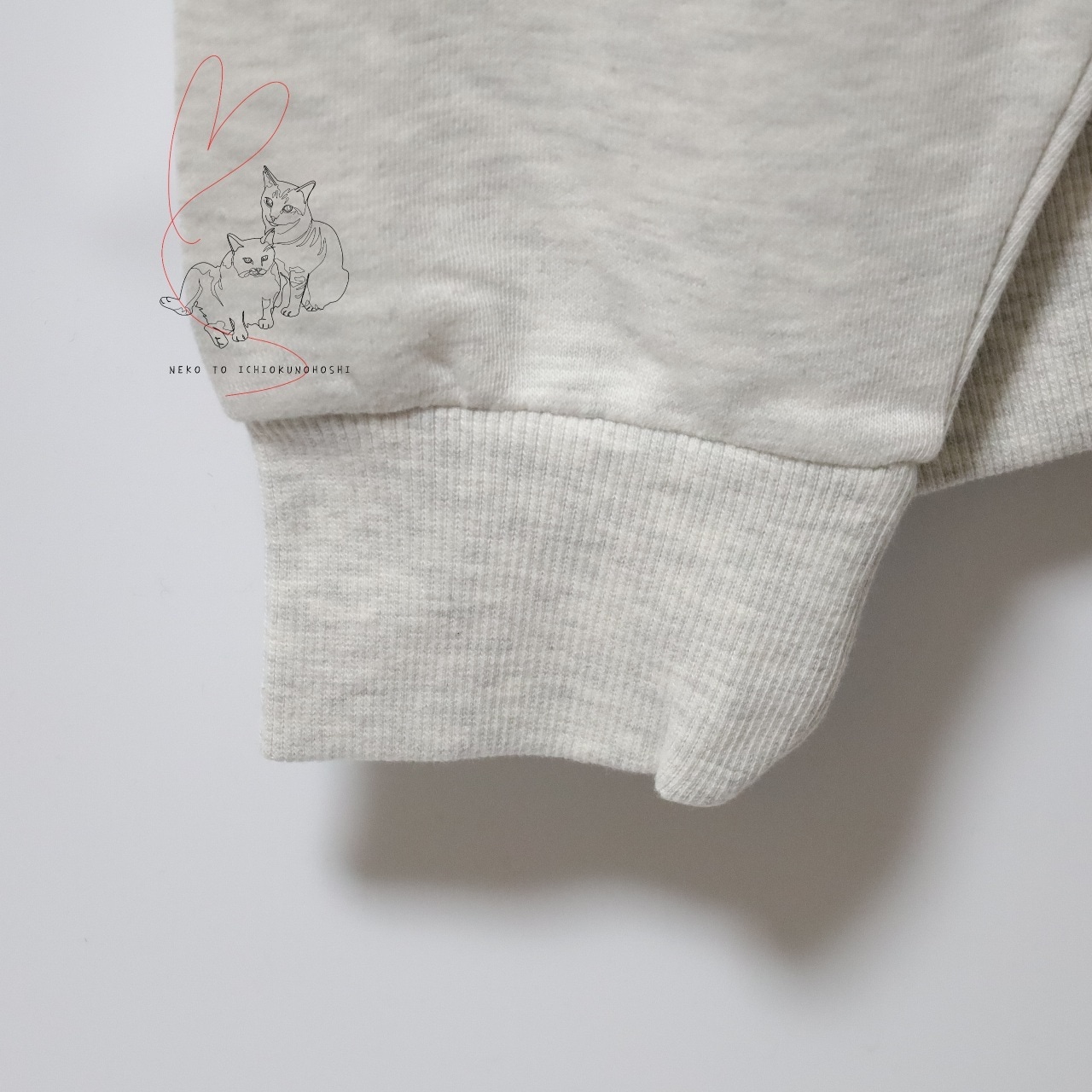 DOG刺繍スウェット 【POWER TO THE PEOPLE -VINTAGE-】トレーナー オートミール