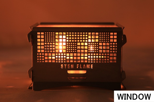 組み立て式ミニ焚き火台　STEN FLAME LIGHT　WINDOW(ウィンドウ）【直営・オンラインストア限定】