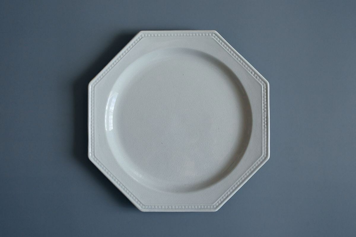 Early 20th C. Octagonal Dessert Plate, Montereau C