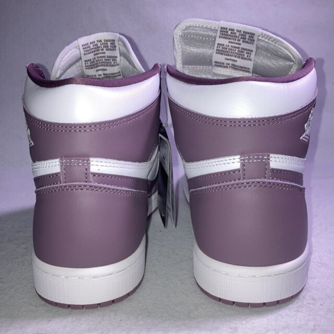 エアジョーダン1 レトロ ハイ ライトパープル ホワイト 29cm 箱付き  