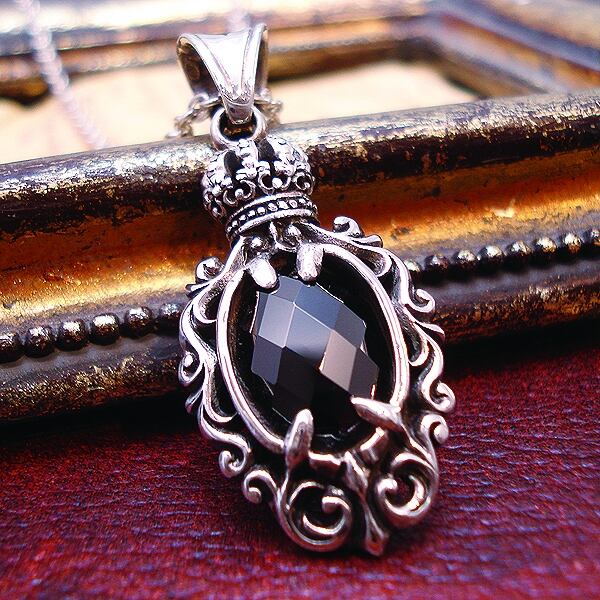 ブラックジルコニア　アラベスク ペンダントトップ925 楽天市場】アラベスクスカル ブラックジルコニア シルバー