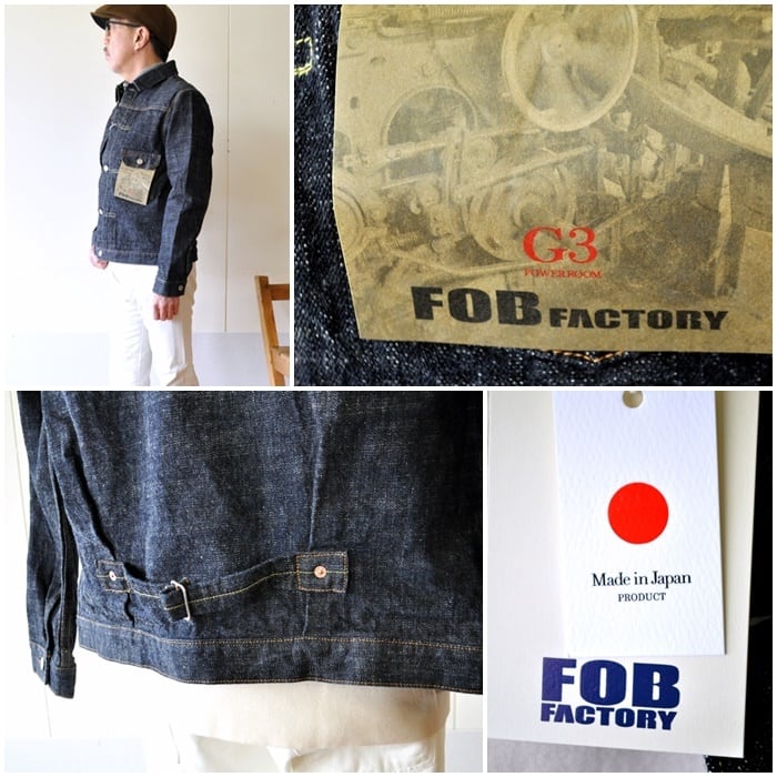 FOBFACTORY FOB エフオービーファクトリー　 F2400　G3 　セルヴィッチデニム 　1st ジャケット　ファーストGジャン |  bluelineshop powered by BASE