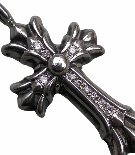 CHROME HEARTS クロムハーツ ダブル CHクロス チャーム パヴェ CHROME HEARTS クロムハーツ ダブル CHクロス チャーム パヴェ