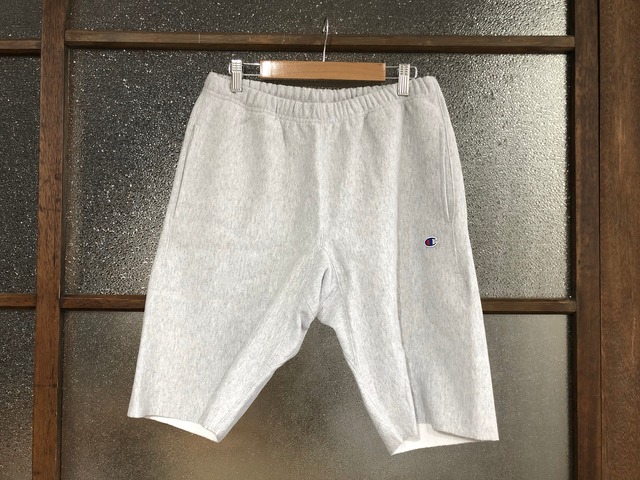 CHAMPION REVERSE WEAVE SWEAT SHORT PANTS (HEATHER GREY)