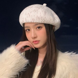 ニット ベレー帽 リブ編み レディース 秋冬 韓国 帽子 おしゃれ きれいめ 大人 かわいい ニットキャップ ニット帽 カジュアル 暖かい 大人可愛い 大人女子