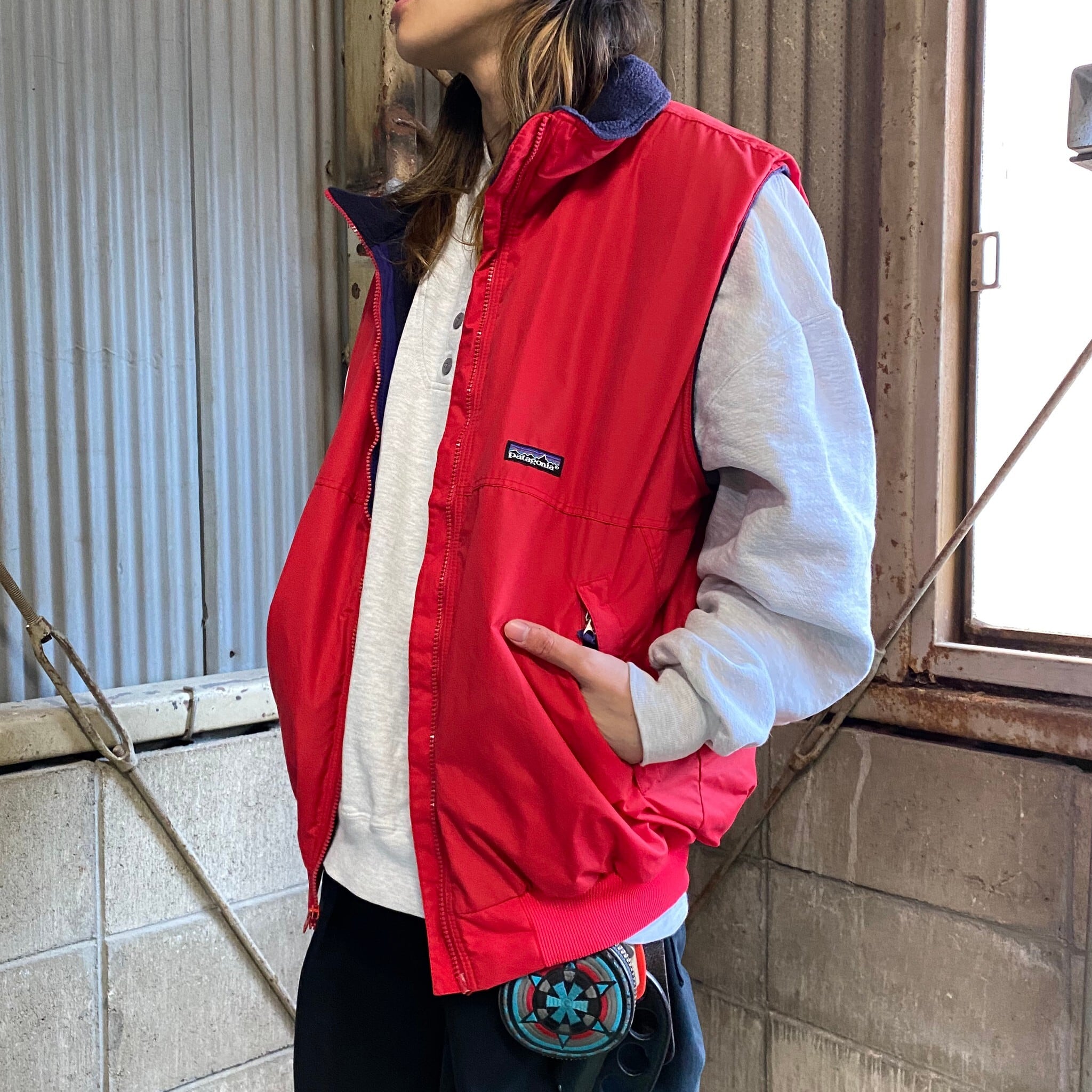 USA製 Patagonia シェルドシンチラ ナイロン ベスト　80s 90s