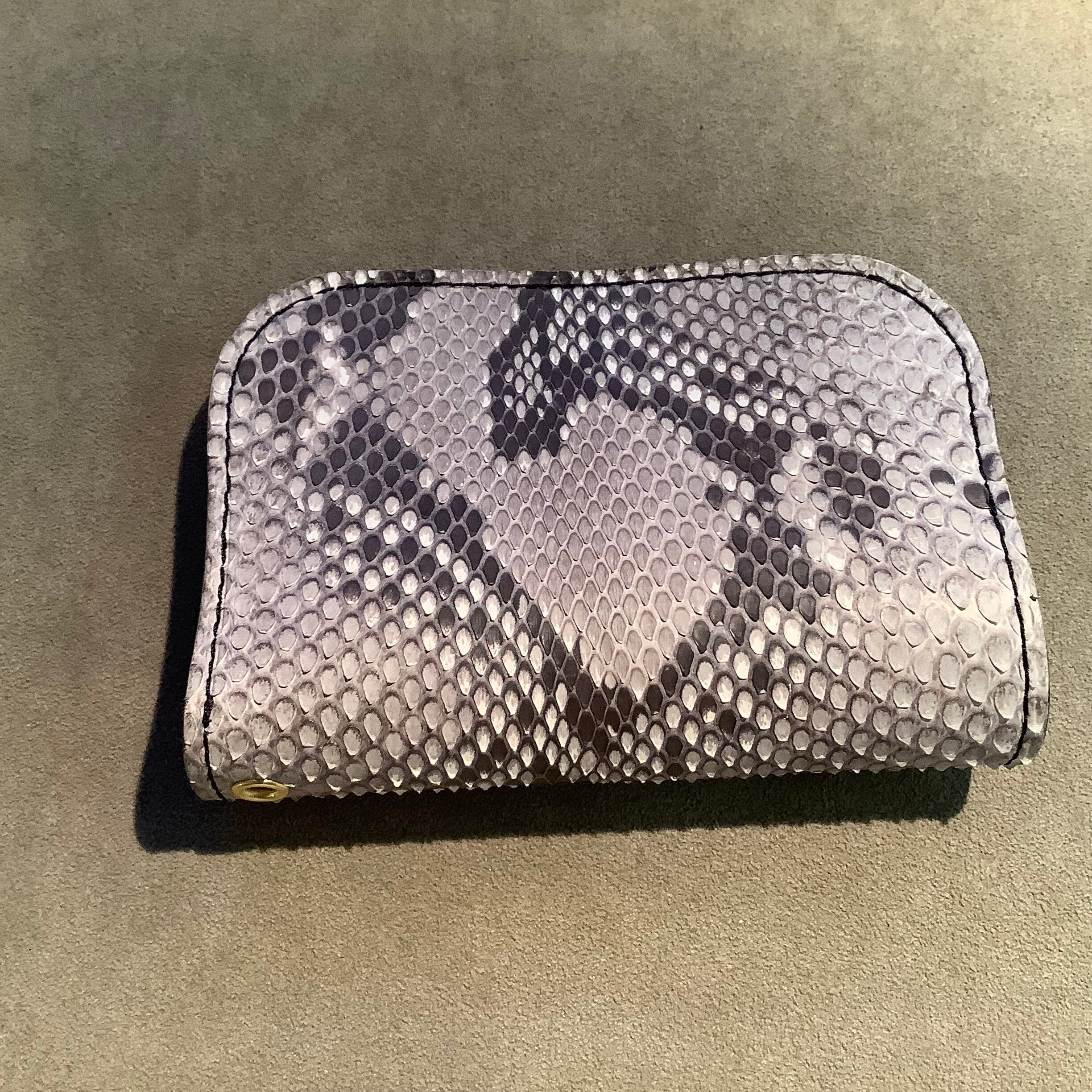 short tracker wallet custom Python パイソンカスタム 蛇革 ショート