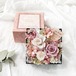ボックスフラワー　ミスティーピンク　プリザーブドフラワー　お祝い　ウェディング　結婚祝い　プレゼント　誕生日
