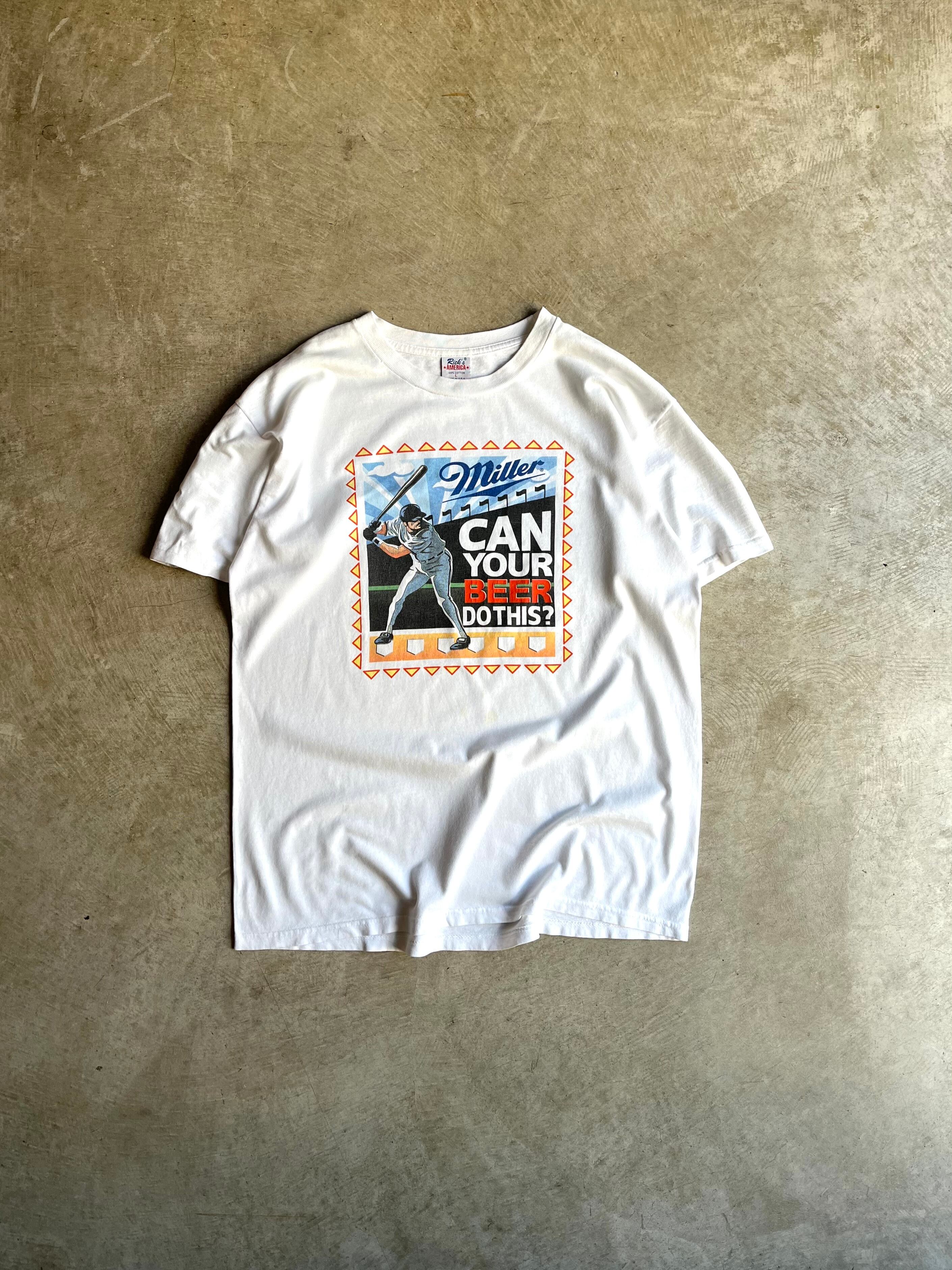 USA製 90's Rick's AMERICA PRINT T-SHIRTS “Miller”