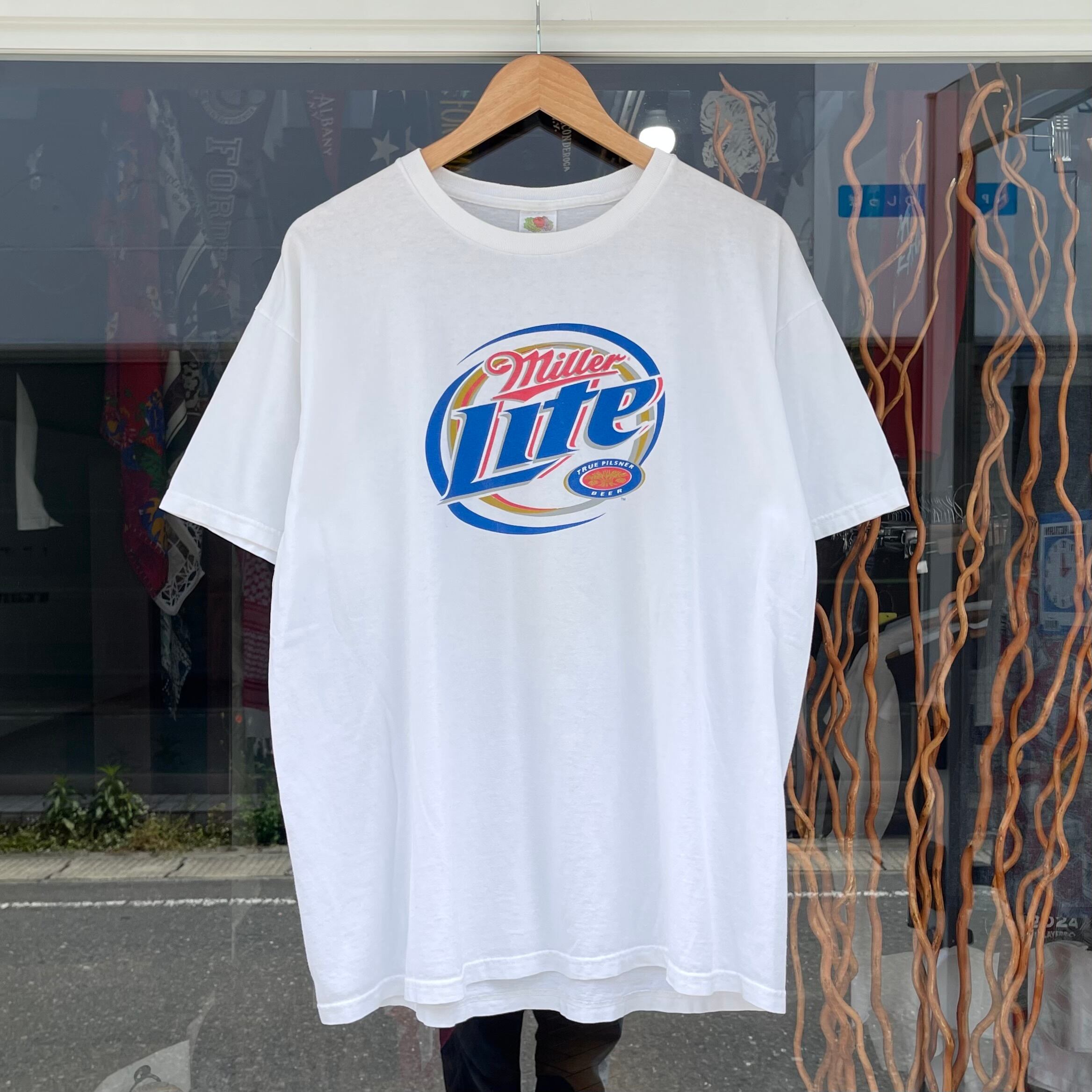 【Sz:XL】90s『Miller Lite』 FRUIT OF THE LOOM Tシャツ