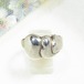 シルバー925製、3ハートのデザインリング　サイズ12　ヴィンテージアクセサリーのセール通販 12050S