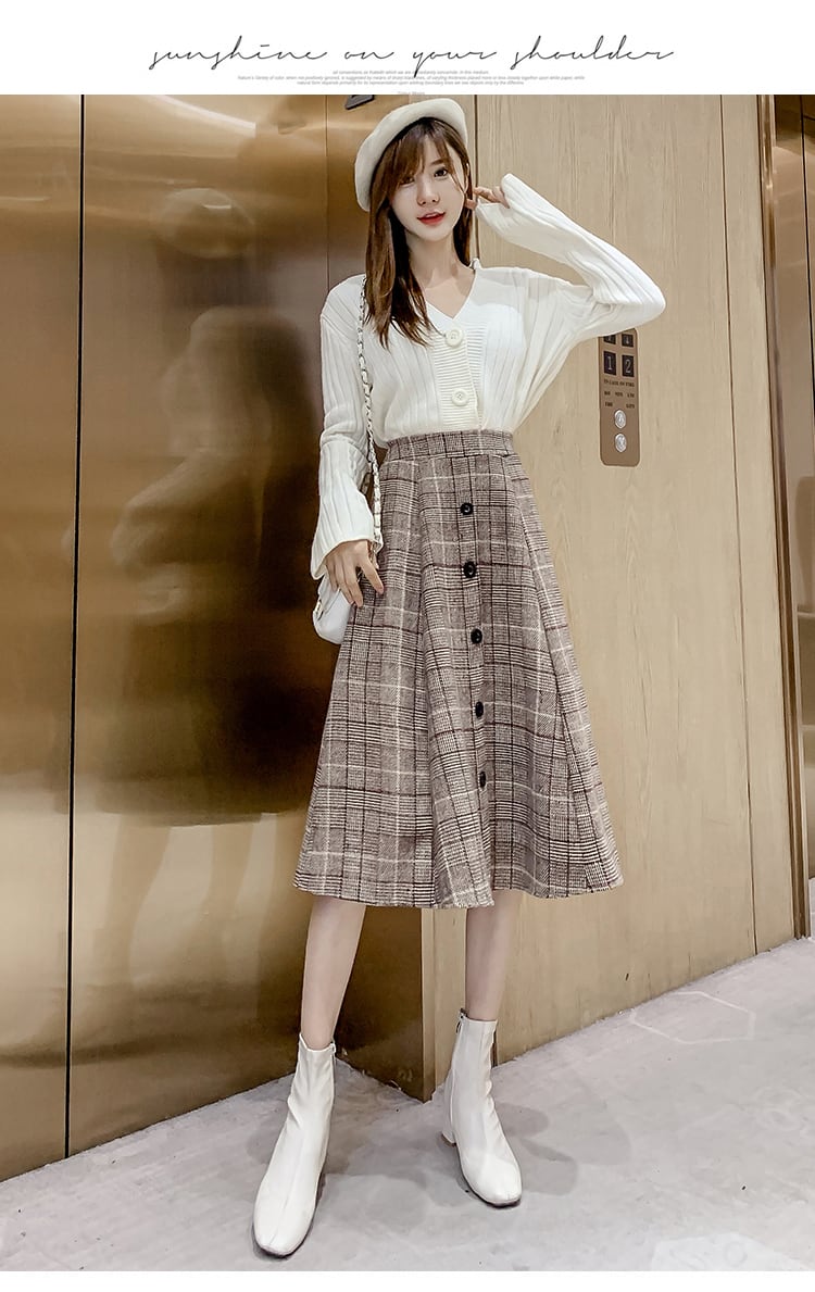 スカート ハイウエスト レディース ハイウエスト ロングスカート  