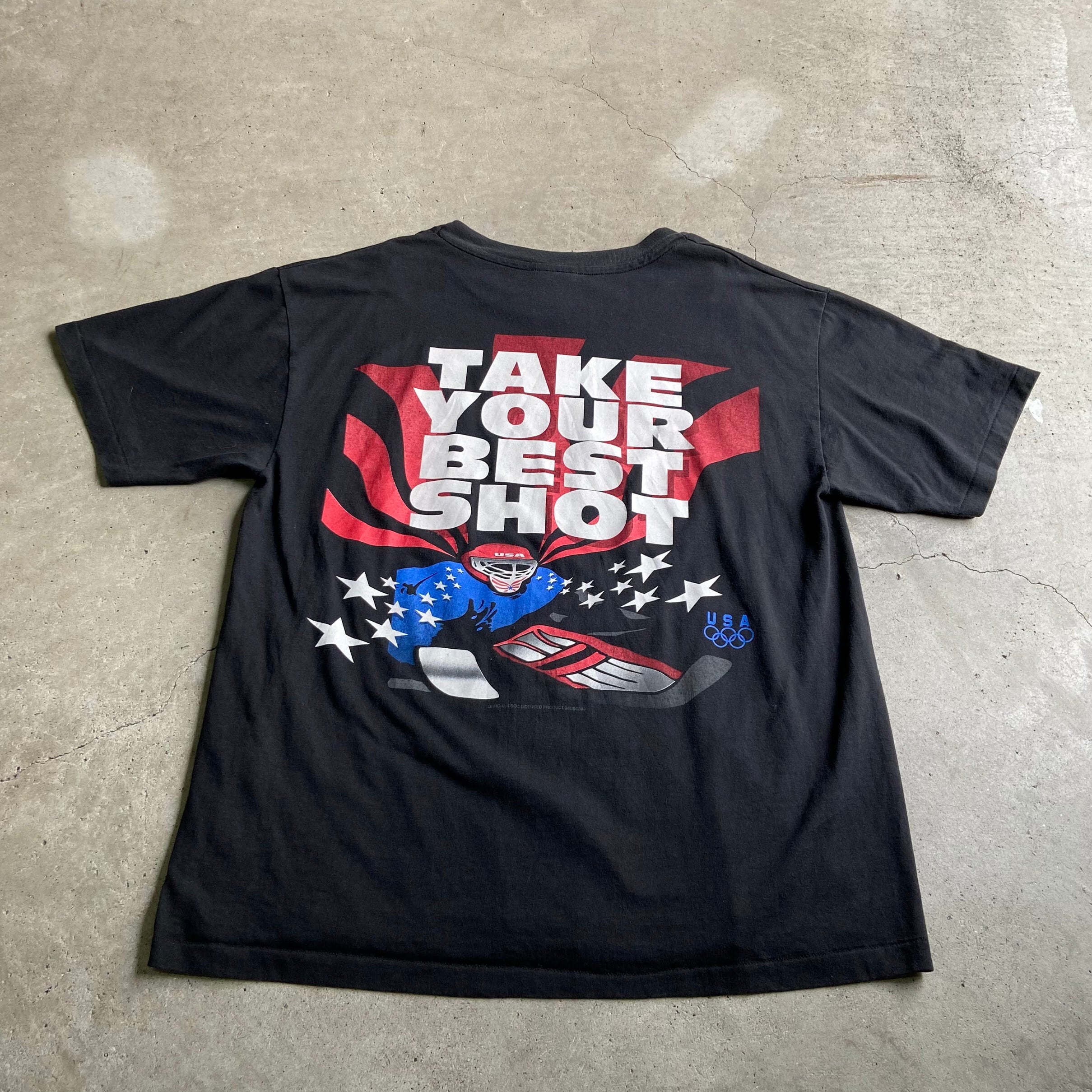 USA製 ヴィンテージtシャツ CGデザイン フォトT サイズL 90sシングル