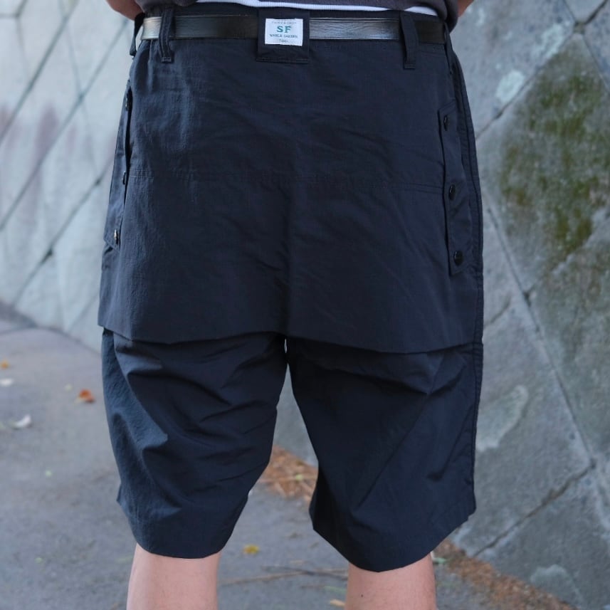 SASSAFRAS(ササフラス) Seed Bomb Pants 1/2-Black-SF-262358) | Signs
