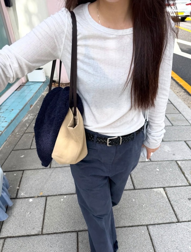 (予約) taffeta / Wool ribbed tee 4color