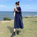 ワンピース レディース　キャミワンピ　デニム　デニムワンピ　デニムワンピース ロング ロング丈 カジュアル 無地 きれいめ 上品 お洒落 おしゃれ 大人 こなれ感 楽ちん 体型カバー ガーリー ウエストマーク オルチャン 韓国 ファッション オシャレ ママ お出かけ 女子会 デート 体型カバー 休日 普段使い 10代 20代 30代 40代 春 夏 学生 お出かけ 女子会 インスタ映え