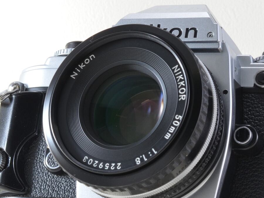Nikon FG / Ai-s Nikkor 50mm F1.8 パンケーキレンズ カニ爪無し 整備 