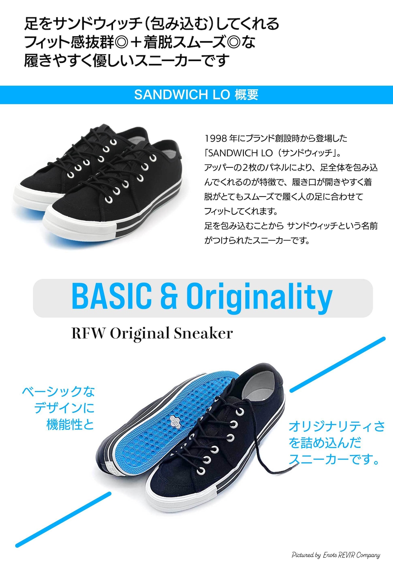 RFW SANDWICH-LO STANDARD R-1812011 BLACK