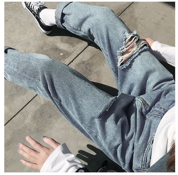 全1色 デニム パンツ ストレート カジュアル 無地 おしゃれ