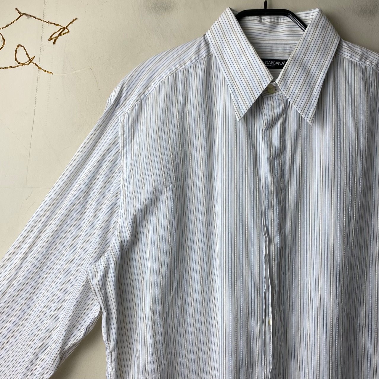 DOLCE&GABBANA white stripe shirt