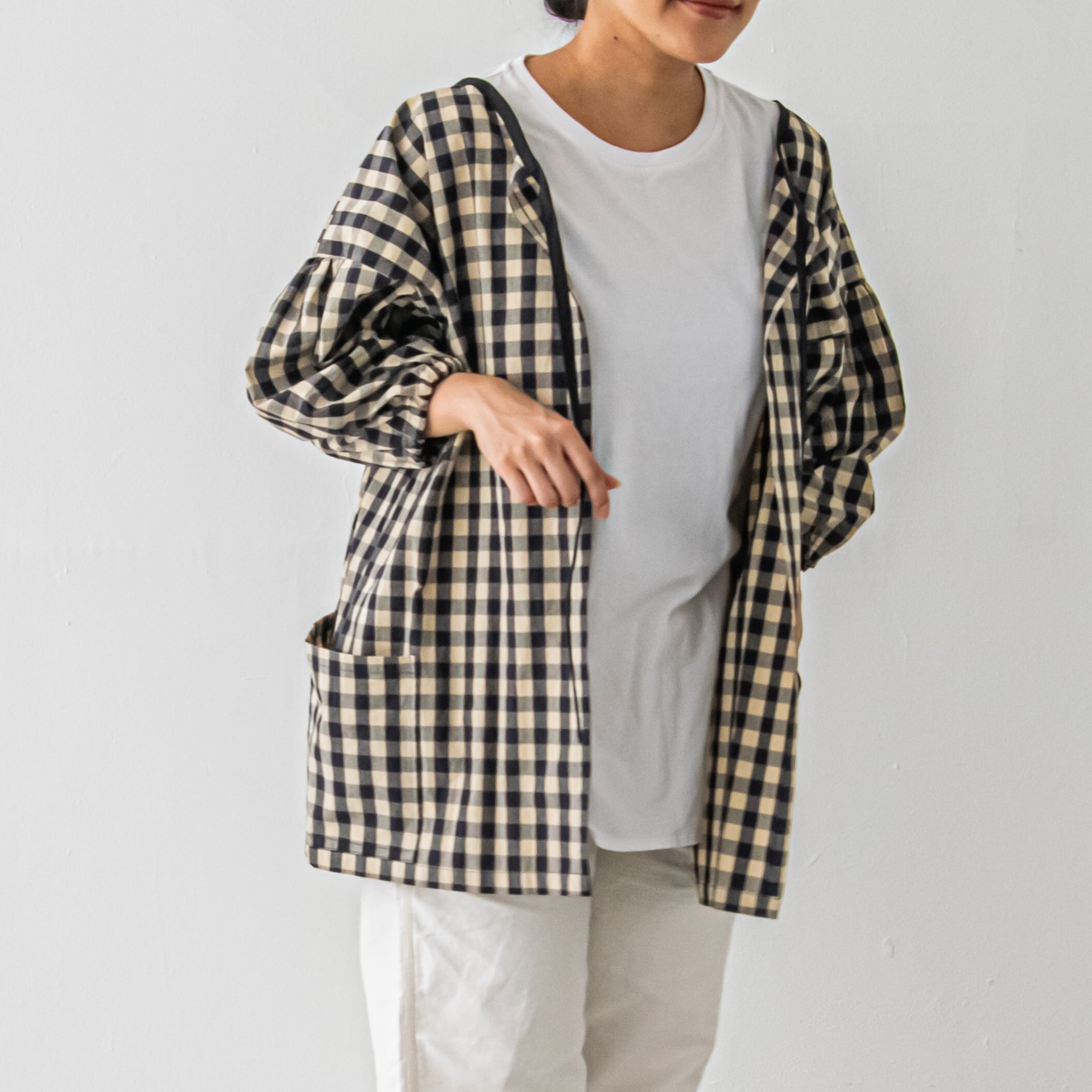 スモックエプロン ギンガムチェック / smockapron GC | SUUNY スモックエプロン ギンガムチェック / smockapron GC | SUUNY