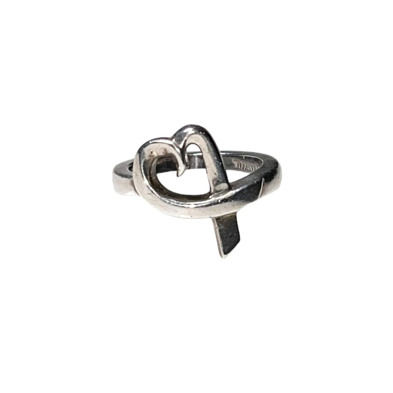 TIFFANY silver ring " loving heart "