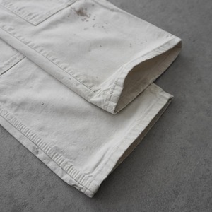 Dickies Distressed Double Knee Painter Pants Natural White [W31.5L31相当] 古着