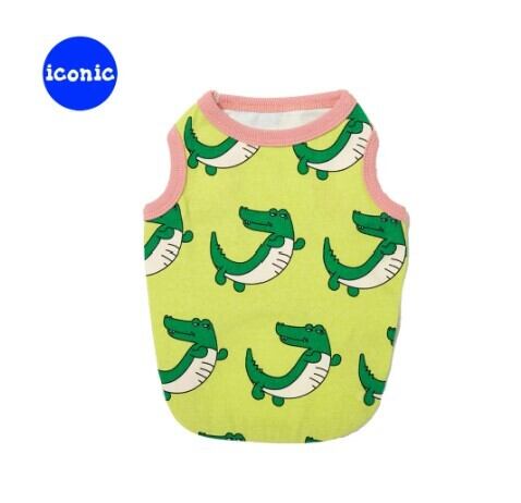 SM~3XL/予約【andblank】Crocodile Sleeveless《Green》