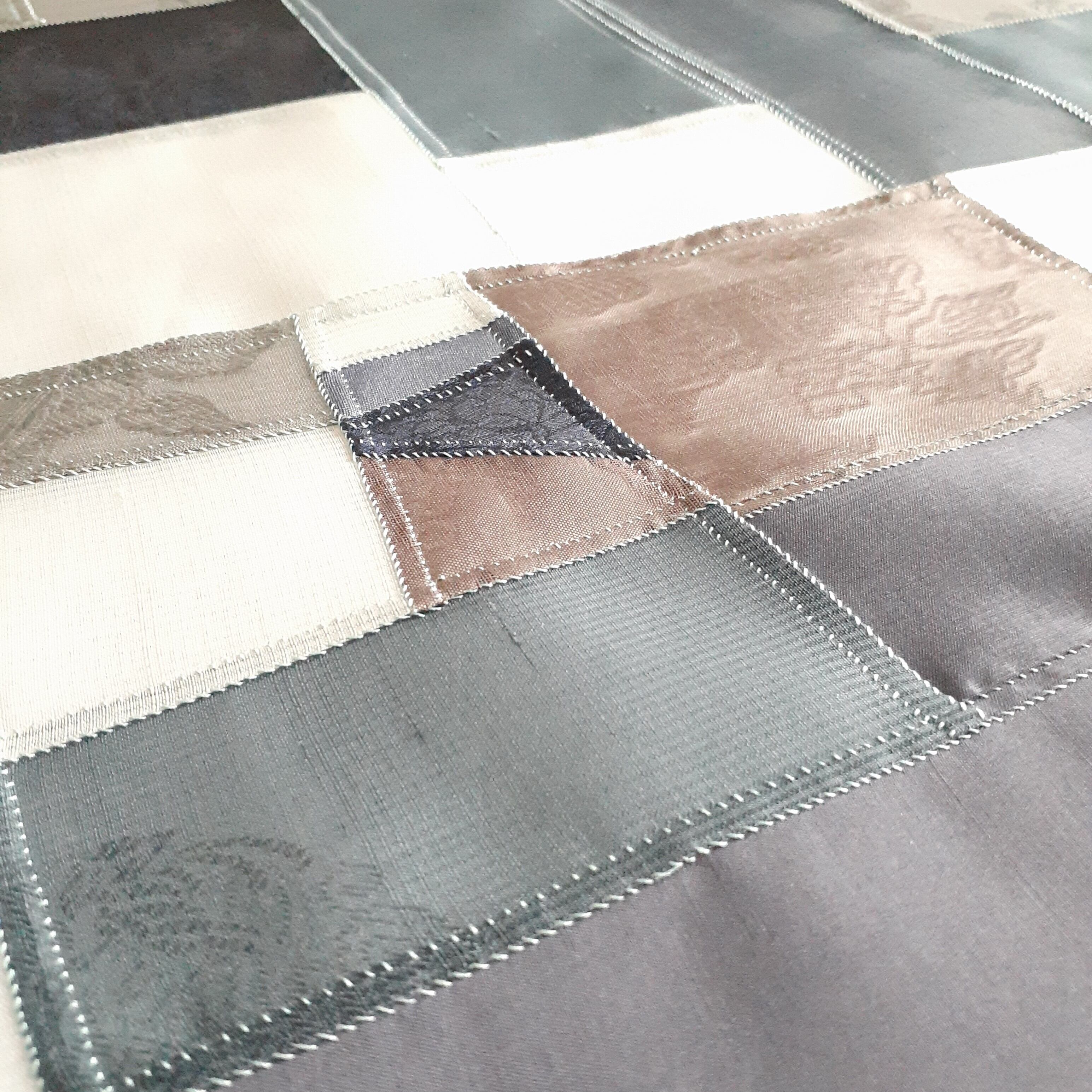 ポジャギ マルチクロス Blue&Gray （1点のみ） | ハンドクラフトshop