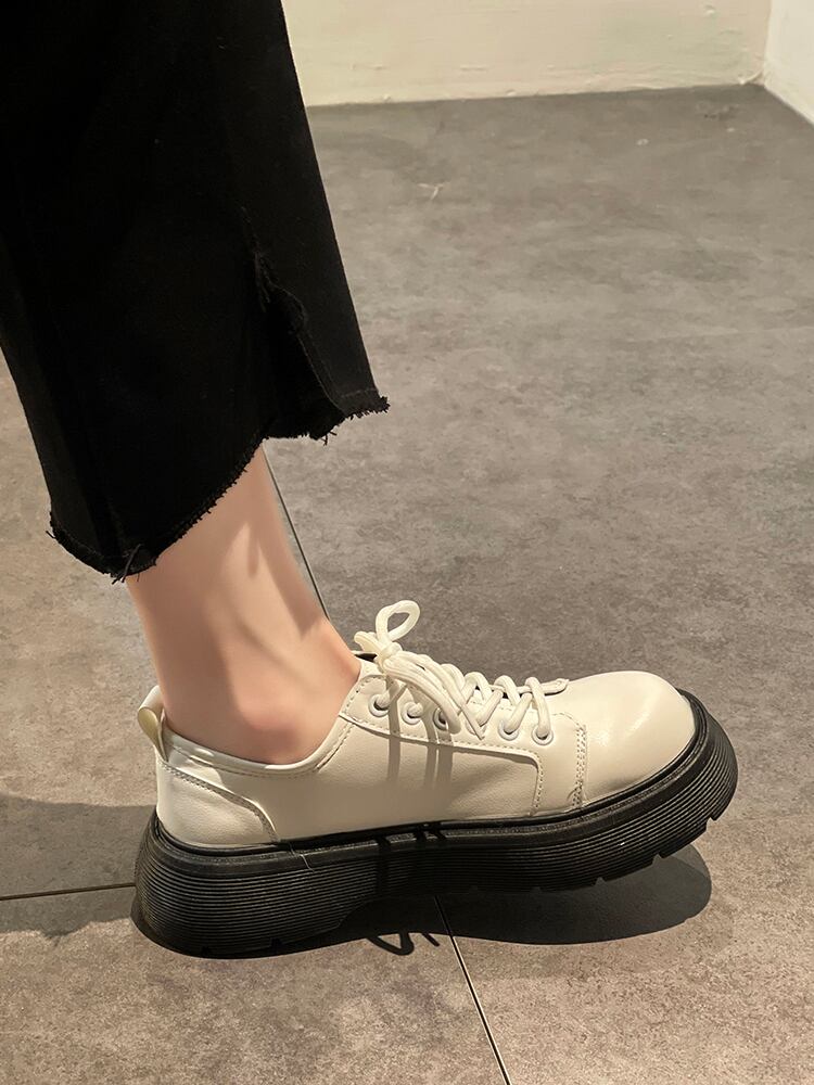 シングルオータムウィンターレッドレースブラックレザー 靴 シューズ 秋物 冬物 部族の婦人靴85805425824