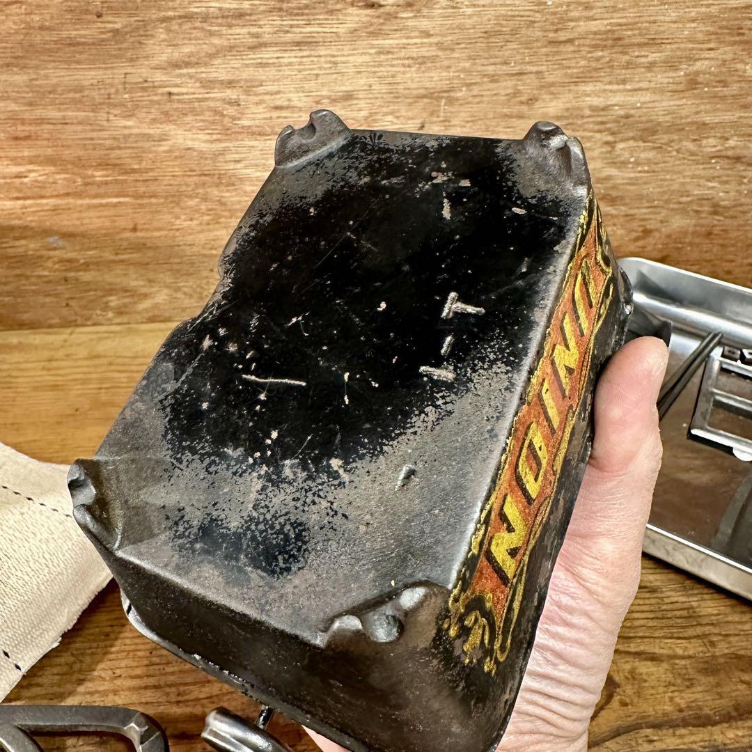 美品】アイロンストーブ UNION 鋳鉄製 シングルバーナー 美品】アイロンストーブ UNION 鋳鉄製 シングルバーナー