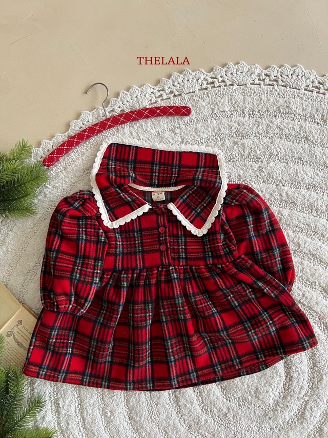 [予約][送料無料]≪thelala≫sweet check OPS (kids) 10