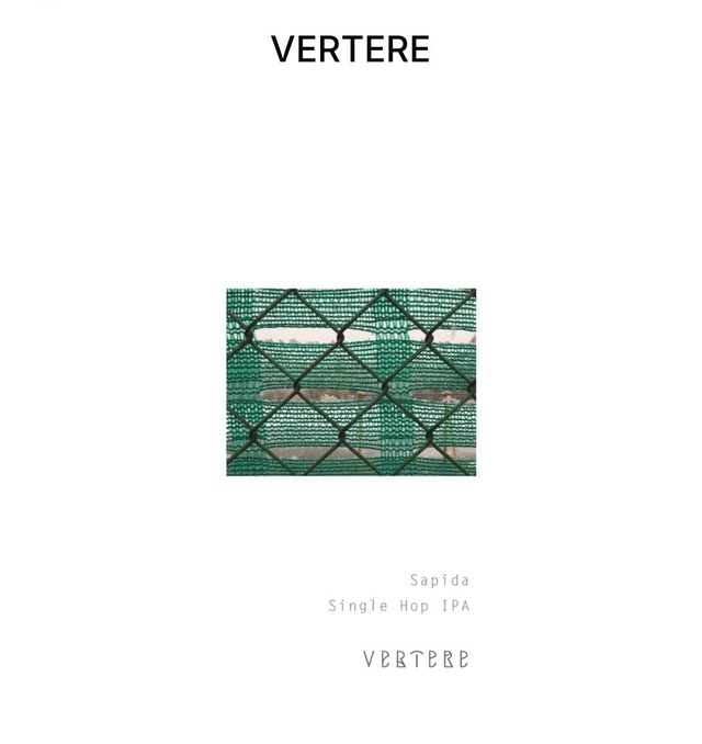 VERTERE 【Sapida サピダ  】Single Hop IPA