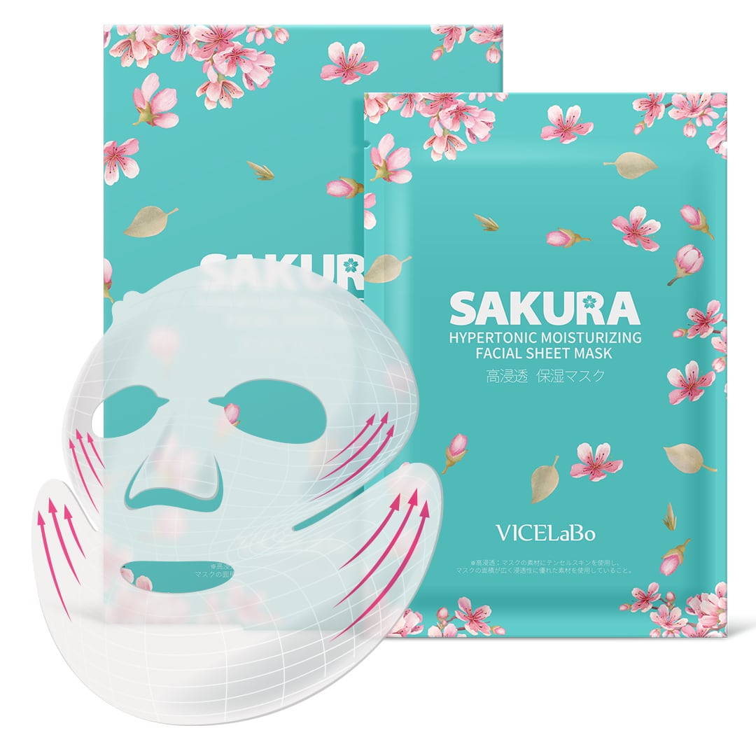 VICELaBo SAKURA さくら高浸透保湿 フェイシャル・シートマスク 25mL
