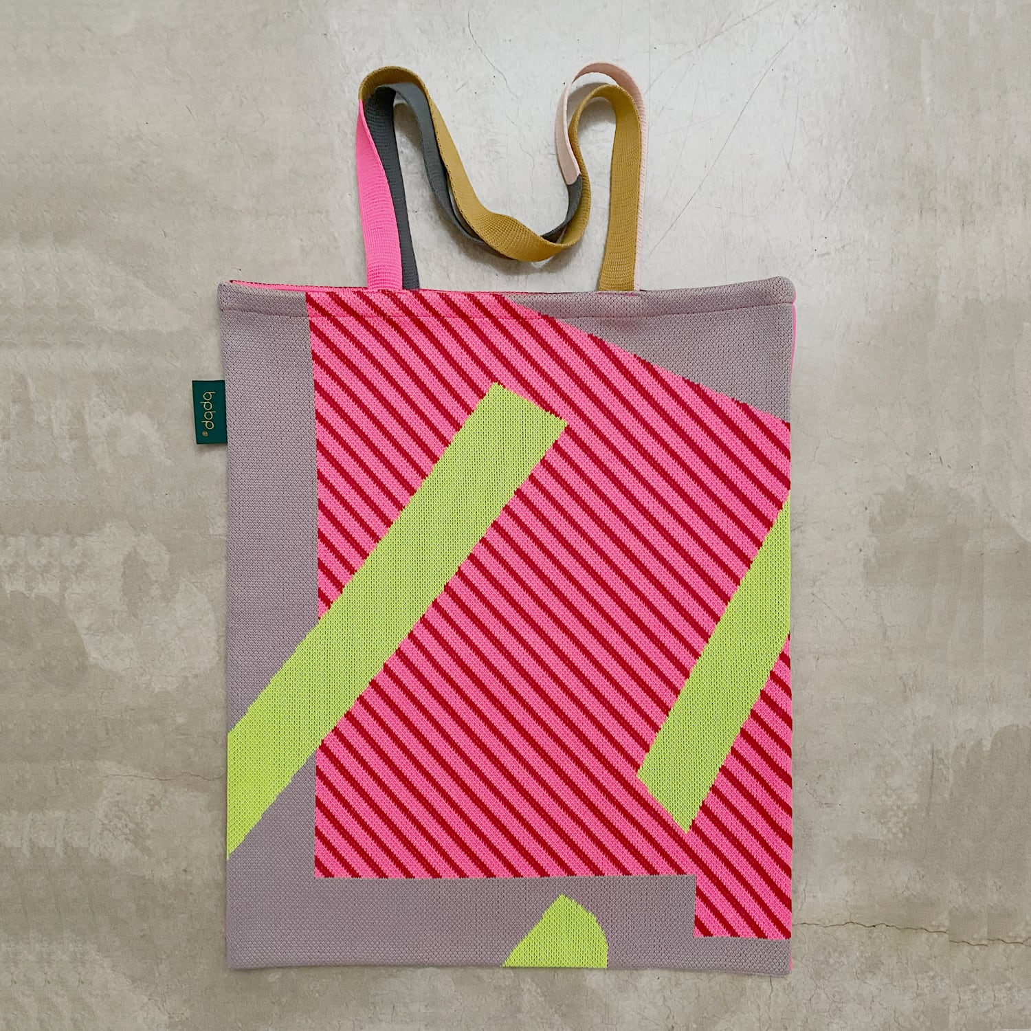 MASARU SUZUKI】鈴木マサル PIPING KNIT TOTE BAG COLOR ROLL