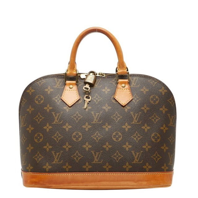ルイ ヴィトン モノグラム アルマPM ハンドバッグ M51130 ブラウン PVC レザー レディース LOUIS VUITTON 【中古】