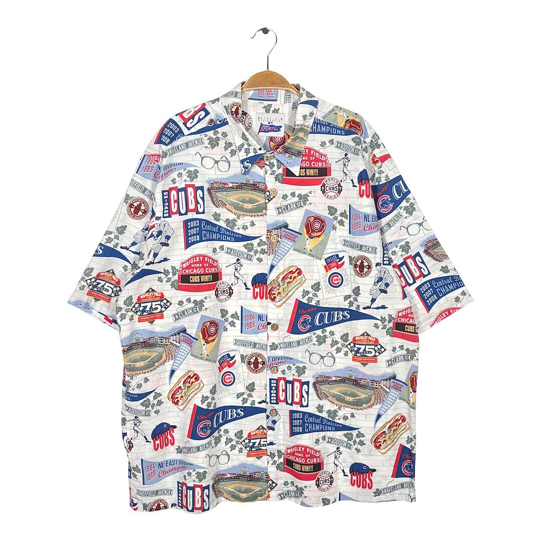 レインスポーツ レインスプーナー MLB シカゴカブス アロハシャツ 半袖シャツ REYN SPORTS 大リーグ CHICAGO CUBS サイズXXL CD0159