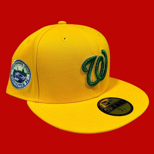 Washington Nationals 2008 Inaugural Season New Era 59Fifty Fitted / Yellow (Green Brim)