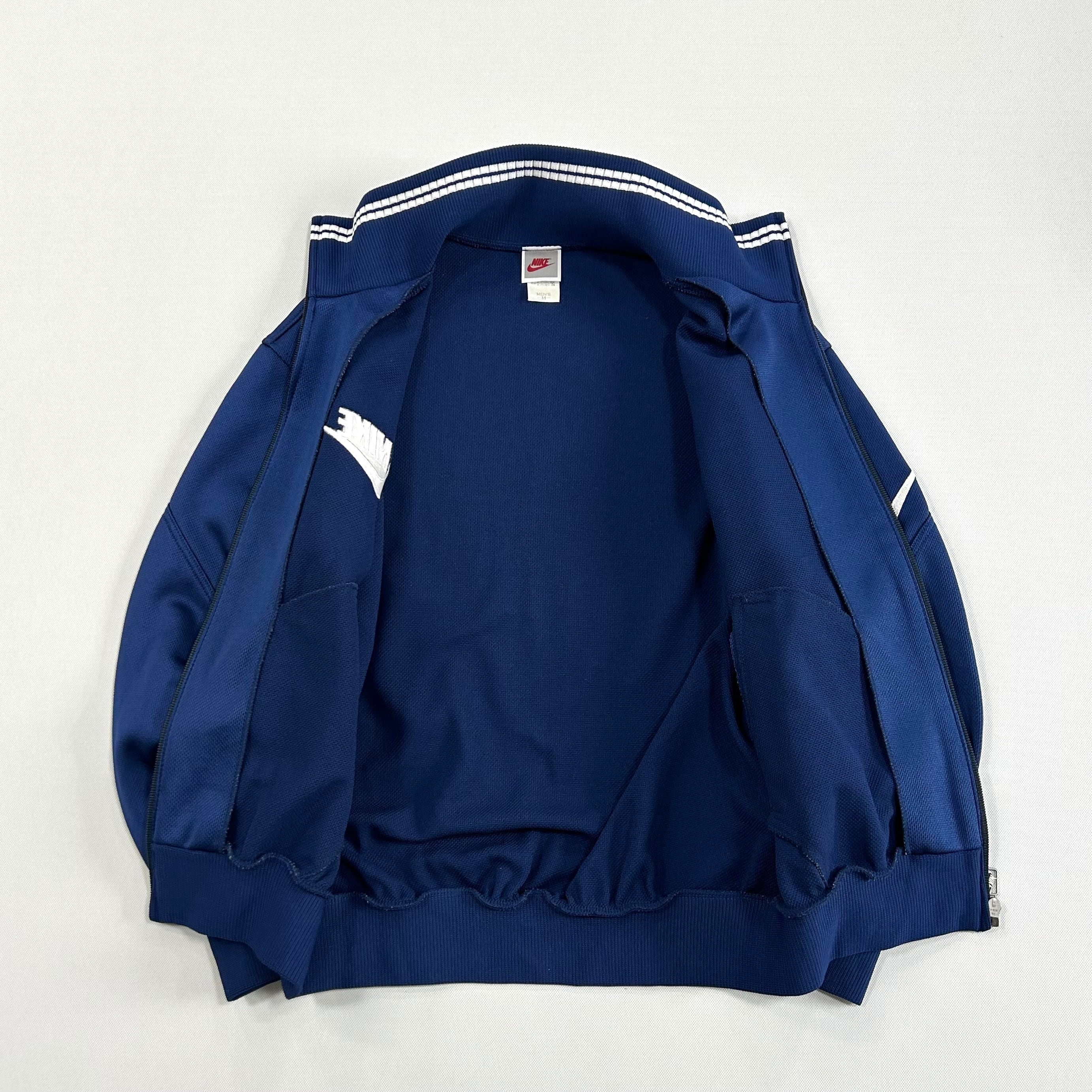 90s NIKE/ナイキ トラックジャケット メンズ M ネイビーブルー ジップ