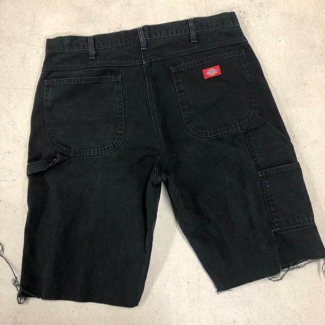 DICKIES BLACK PAINTER SHORTS "CUT OFF"