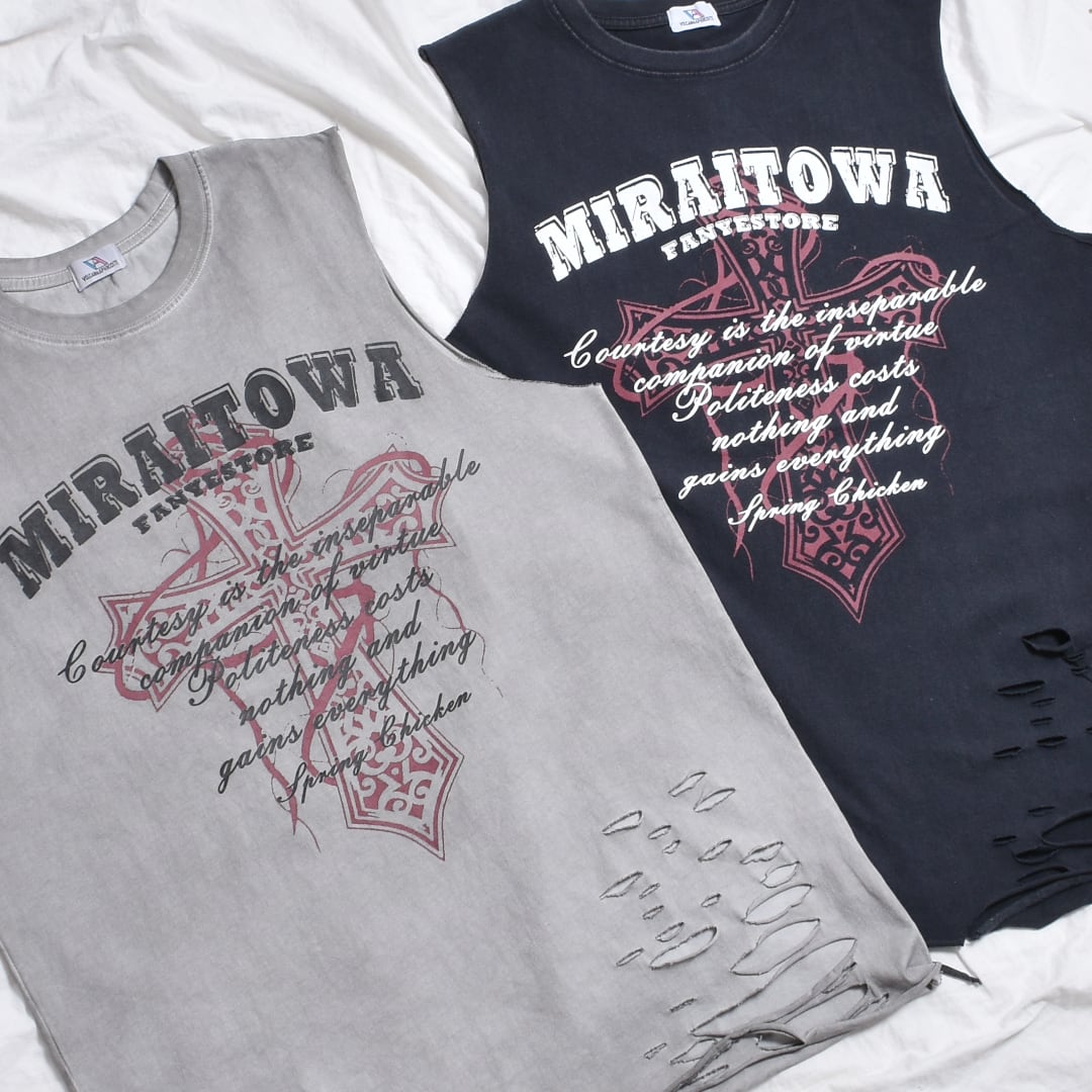 【3/31新着】クロスロゴWASHダメージタンクトップ