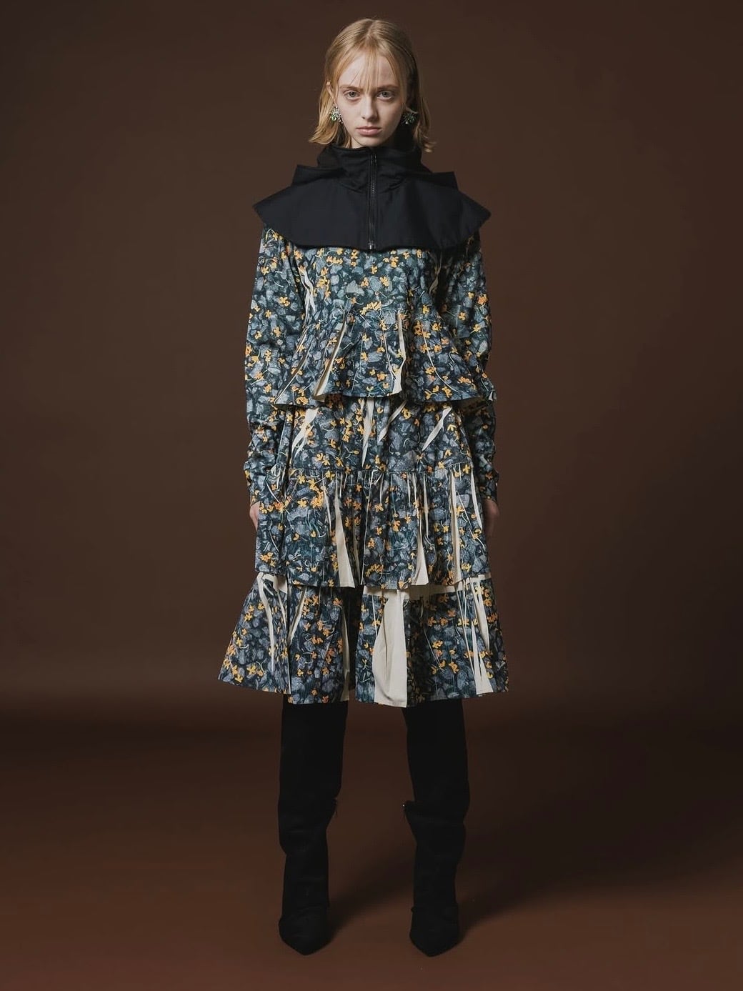 26AW】NONTOKYO ノントーキョー / スカート / DIRECT PRINT RIB GATHER