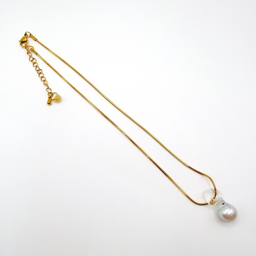 【受注】aokiyuri×glint×petter:rosso　Snake gold chain necklace